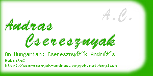 andras cseresznyak business card